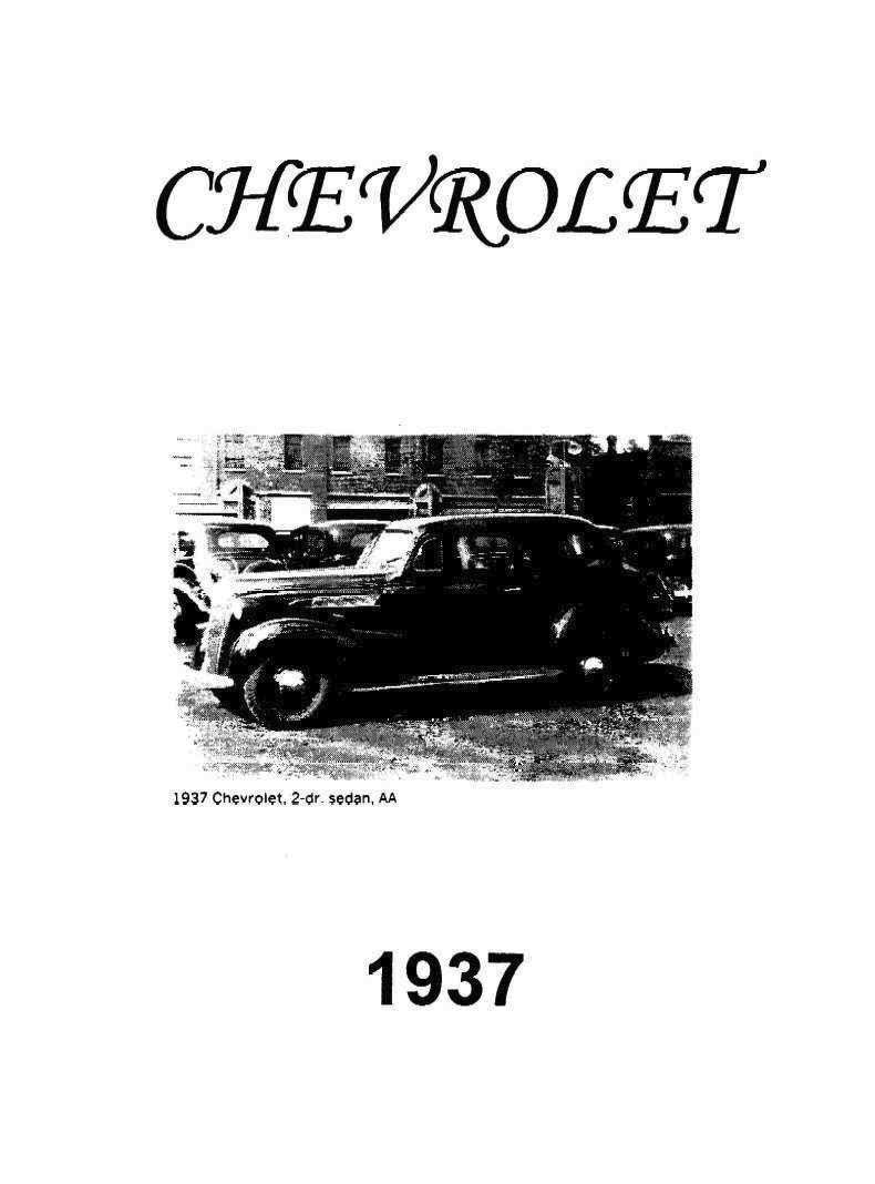 1937 Chevrolet Specifications